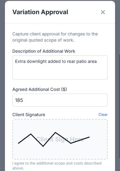 Sign-on-Glass Digital Signature